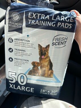 American Kennel Club Extra Large Training Pads - Blue/White - 50 Count